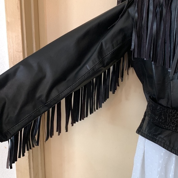 Global Identity black leather jacket size M - Picture 5 of 10